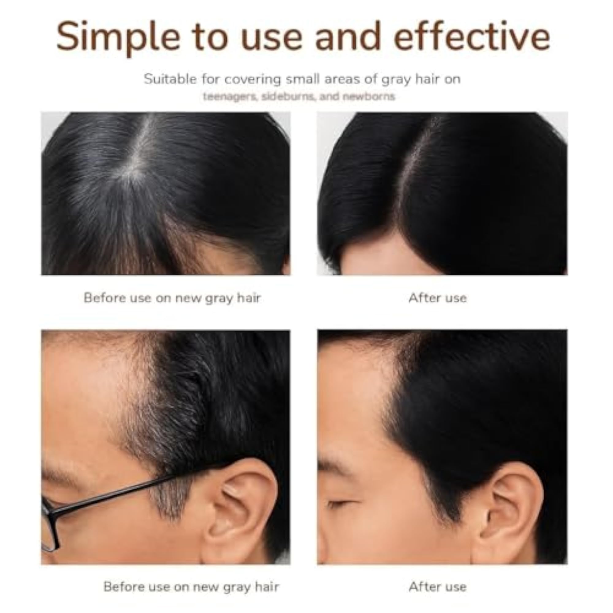 Semi Permanent Color Hair Dye Pen Gel for Root Touch Up